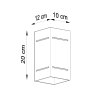 Nástenné svietidlo BLOCCO sivé 1x40W G9 Sollux Lighting