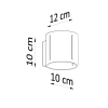 Nástenné svietidlo INEZ čierne 1x40W G9 Sollux Lighting