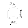 Nástenné svietidlo VICI biele 1X40W G9 Sollux Lighting