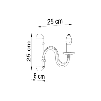 Nástenné svietidlo MINERWA biele 1x40W E14 Sollux Lighting