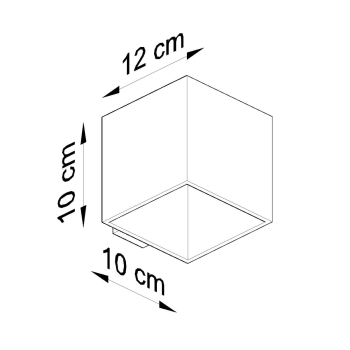 Nástenné svietidlo QUAD 1 antracit 1x40W G9 Sollux Lighting