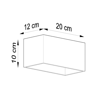 Nástenné svietidlo QUAD MAXI biele 2x40W G9 Sollux Lighting