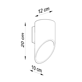 Nástenné svietidlo PENNE 20 čierne 1x40W G9 Sollux Lighting