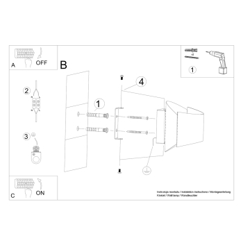 Nástenná lampa TONI biela 1x8W G9 Sollux Lighting