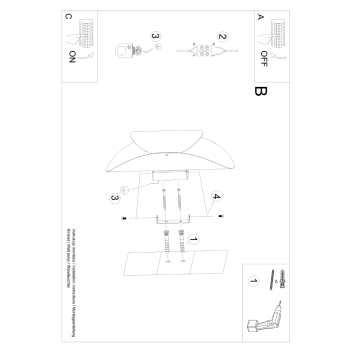 Nástenné svietidlo TEAR čierne 1x40W G9 Sollux Lighting