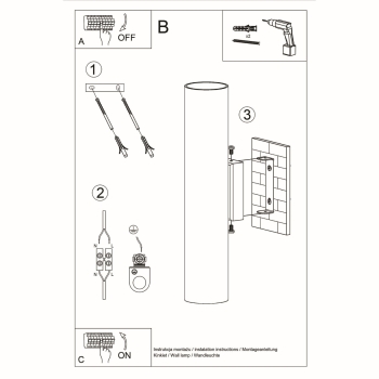 Nástenné svietidlo LAGOS 2 čierne 2x10W GU10 Sollux Lighting