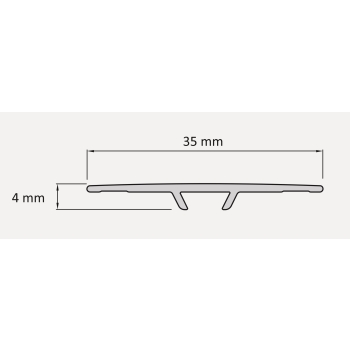 Hliníkový parapetný profil 35 mm/0,93 m Hlboká borovica tajga