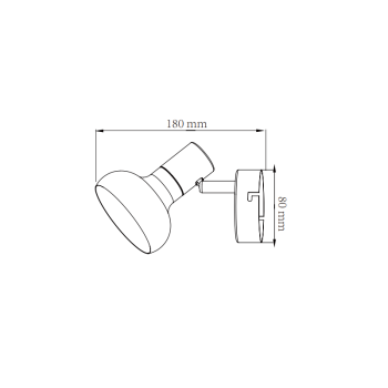 Nástenné svietidlo AREZZO biele 1x40W E14 Light Prestige