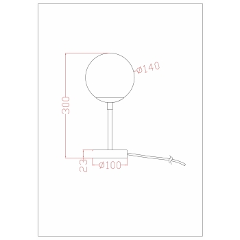 Stolná lampa DORADO čierna 1x40W G9 Light Prestige